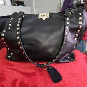 Black Studded Women's Bag